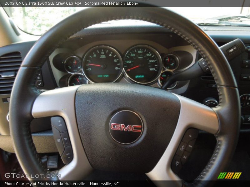 Sonoma Red Metallic / Ebony 2009 GMC Sierra 1500 SLE Crew Cab 4x4