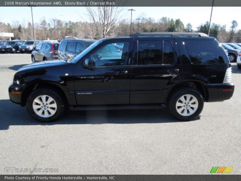 Ebony Black / Charcoal Black 2008 Mercury Mountaineer AWD