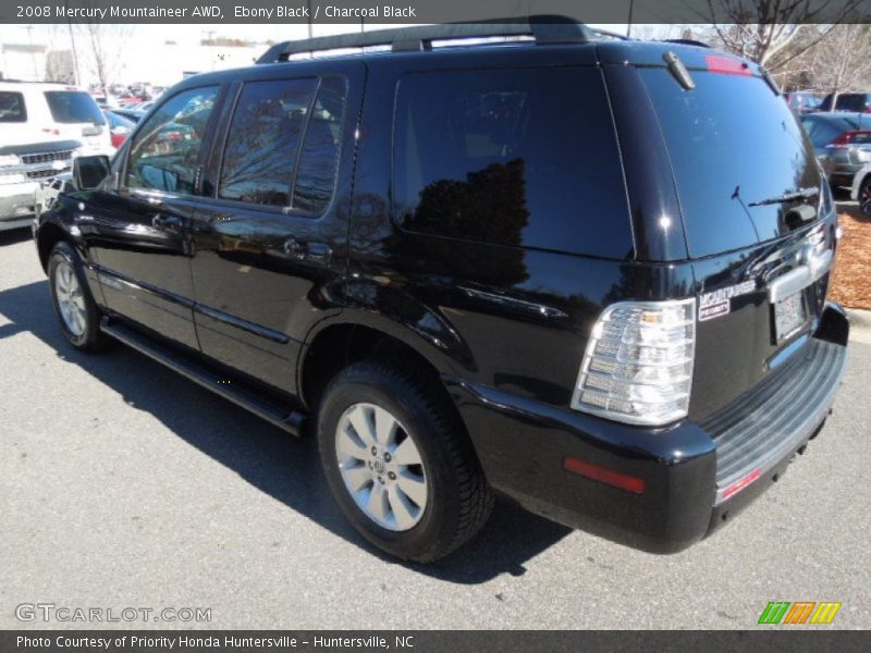 Ebony Black / Charcoal Black 2008 Mercury Mountaineer AWD