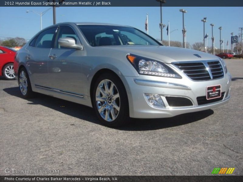 Platinum Metallic / Jet Black 2012 Hyundai Equus Signature