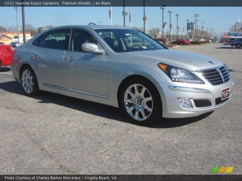 Platinum Metallic / Jet Black 2012 Hyundai Equus Signature