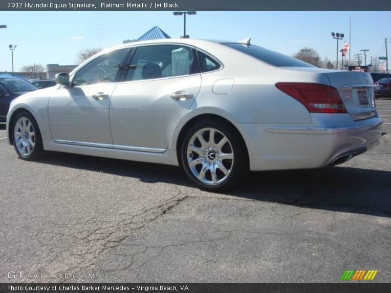 Platinum Metallic / Jet Black 2012 Hyundai Equus Signature