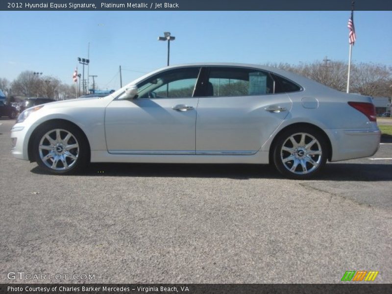 Platinum Metallic / Jet Black 2012 Hyundai Equus Signature
