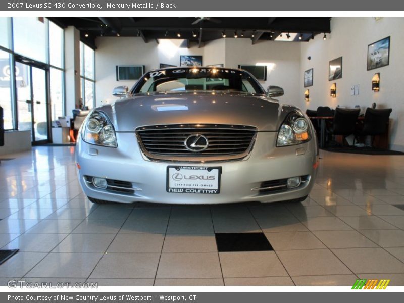 Mercury Metallic / Black 2007 Lexus SC 430 Convertible
