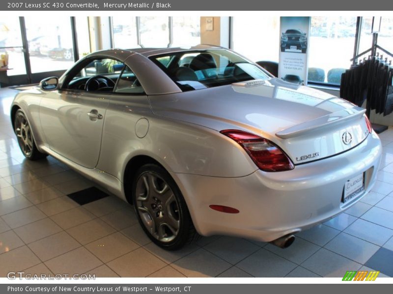 Mercury Metallic / Black 2007 Lexus SC 430 Convertible