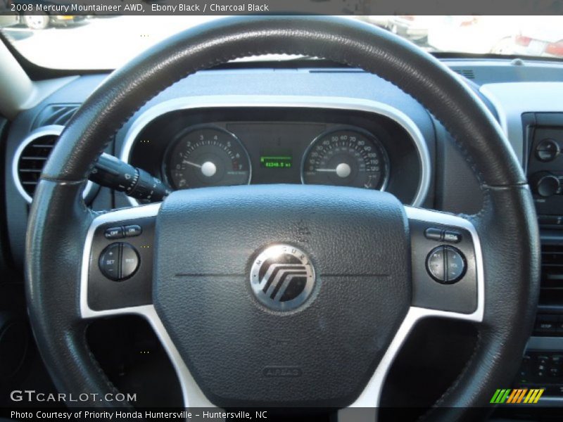 Ebony Black / Charcoal Black 2008 Mercury Mountaineer AWD