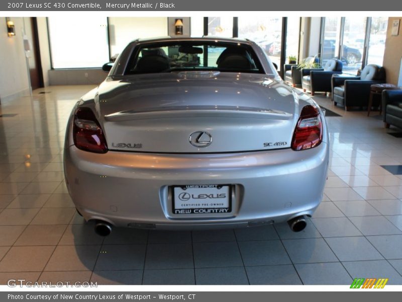 Mercury Metallic / Black 2007 Lexus SC 430 Convertible