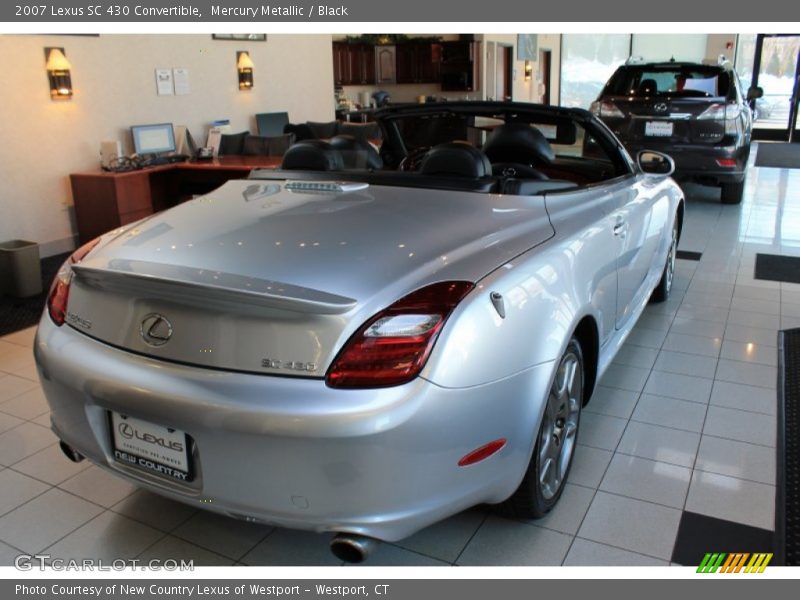 Mercury Metallic / Black 2007 Lexus SC 430 Convertible