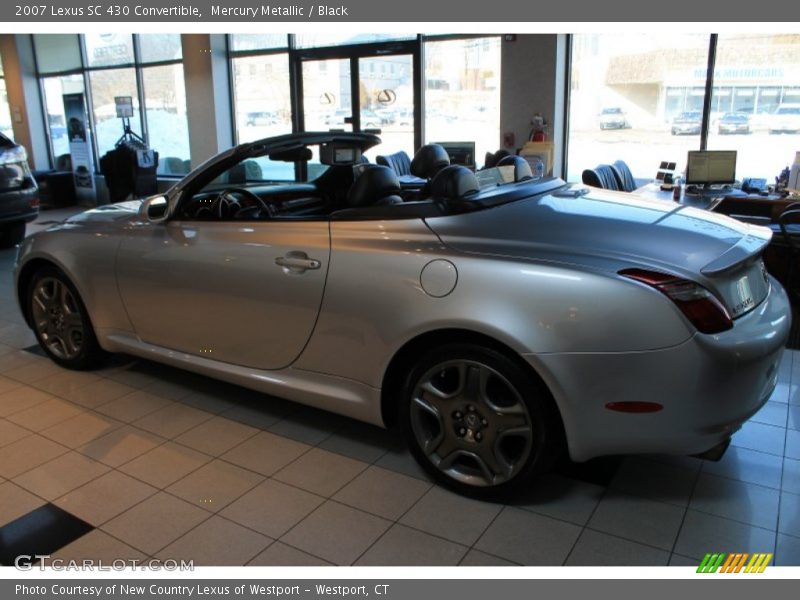 Mercury Metallic / Black 2007 Lexus SC 430 Convertible