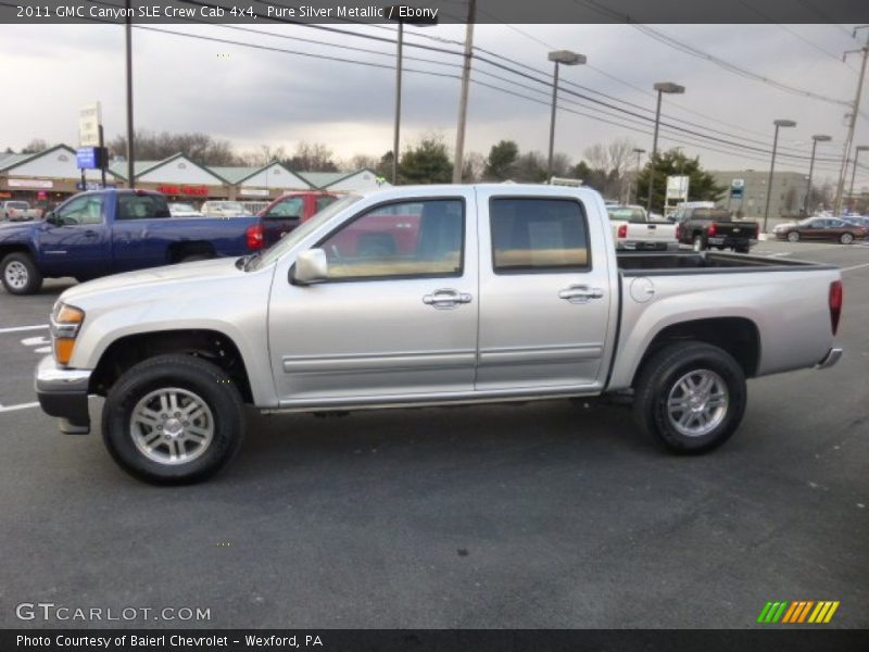  2011 Canyon SLE Crew Cab 4x4 Pure Silver Metallic