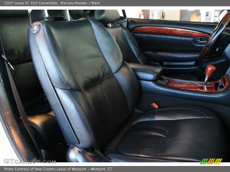 Mercury Metallic / Black 2007 Lexus SC 430 Convertible