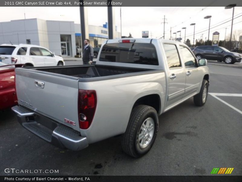 Pure Silver Metallic / Ebony 2011 GMC Canyon SLE Crew Cab 4x4