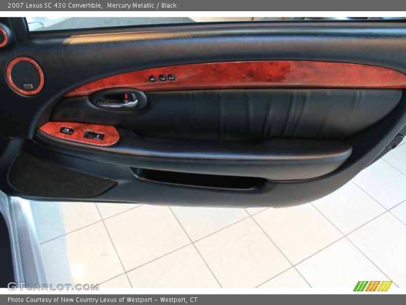 Mercury Metallic / Black 2007 Lexus SC 430 Convertible