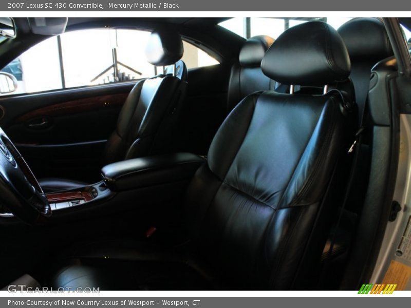 Mercury Metallic / Black 2007 Lexus SC 430 Convertible