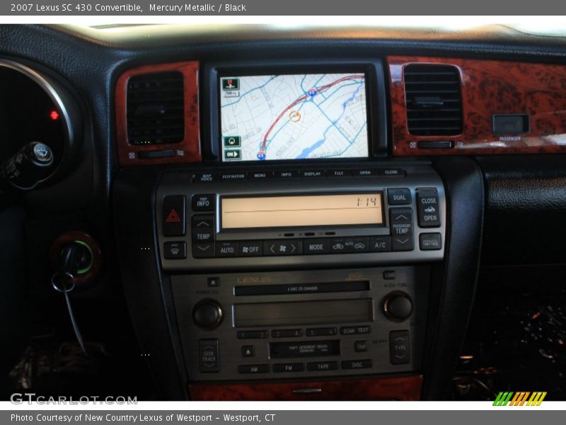 Mercury Metallic / Black 2007 Lexus SC 430 Convertible