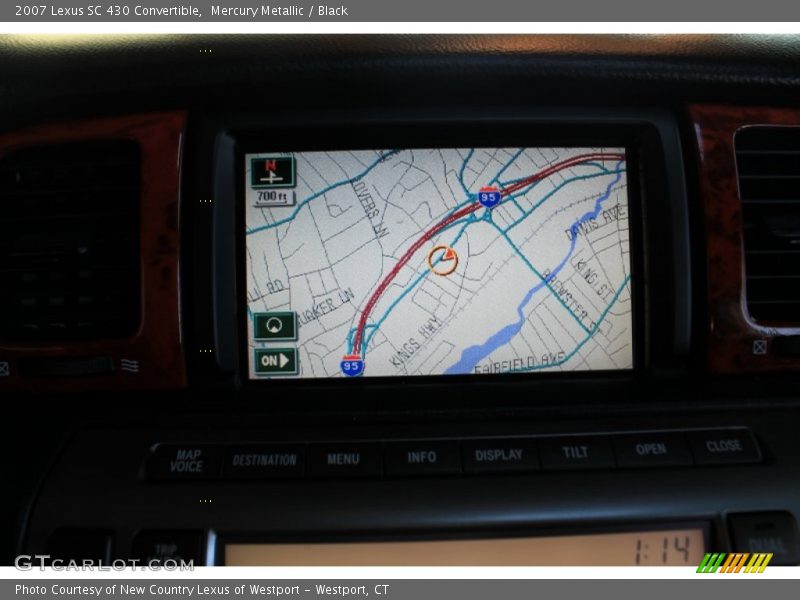 Navigation of 2007 SC 430 Convertible