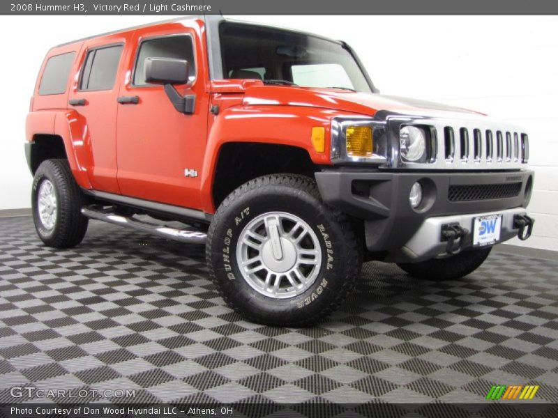 Victory Red / Light Cashmere 2008 Hummer H3