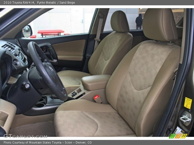 Front Seat of 2010 RAV4 I4