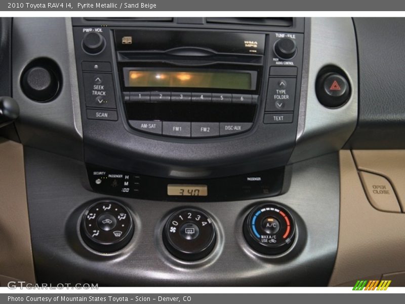 Controls of 2010 RAV4 I4