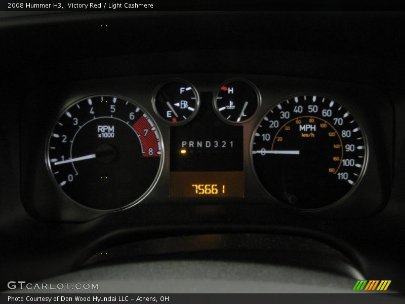 Victory Red / Light Cashmere 2008 Hummer H3