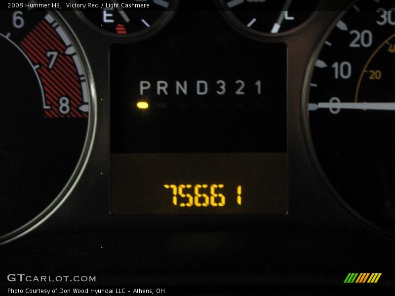 Victory Red / Light Cashmere 2008 Hummer H3