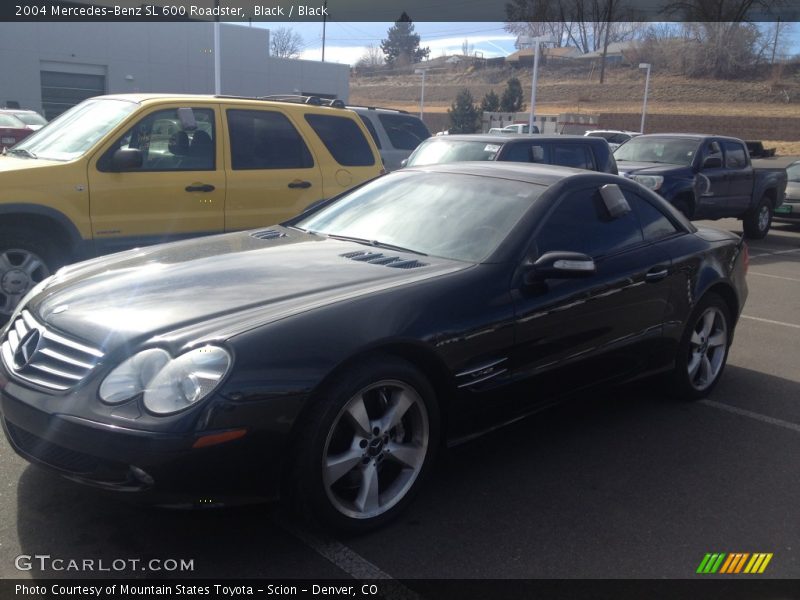Black / Black 2004 Mercedes-Benz SL 600 Roadster
