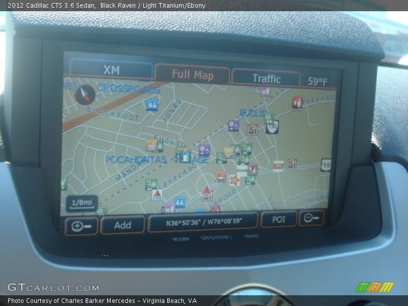 Navigation of 2012 CTS 3.6 Sedan