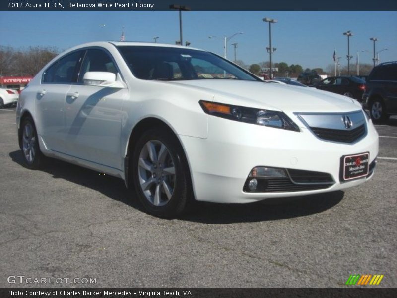 Bellanova White Pearl / Ebony 2012 Acura TL 3.5