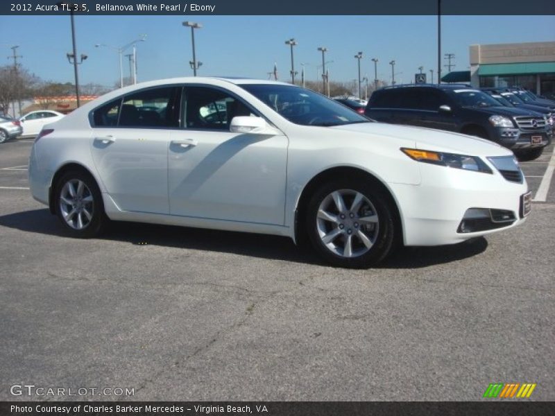 Bellanova White Pearl / Ebony 2012 Acura TL 3.5