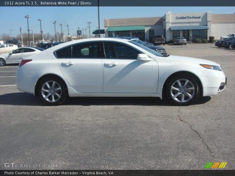 Bellanova White Pearl / Ebony 2012 Acura TL 3.5