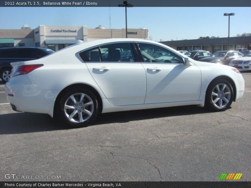 Bellanova White Pearl / Ebony 2012 Acura TL 3.5