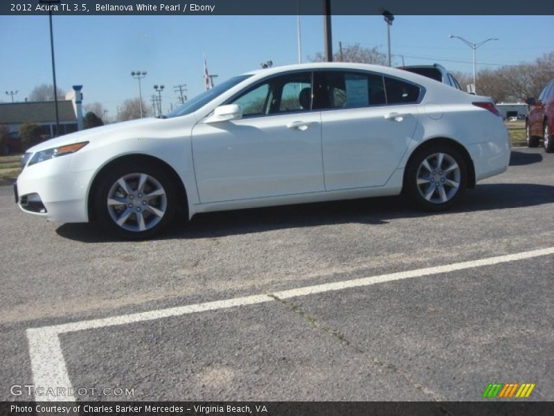 Bellanova White Pearl / Ebony 2012 Acura TL 3.5
