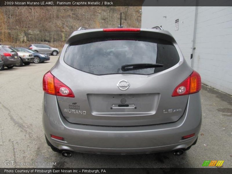 Platinum Graphite Metallic / Black 2009 Nissan Murano LE AWD