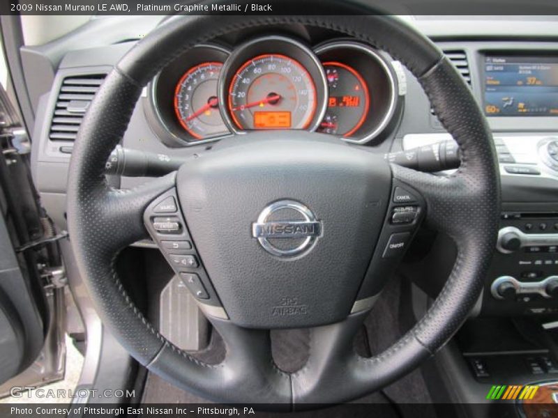Platinum Graphite Metallic / Black 2009 Nissan Murano LE AWD