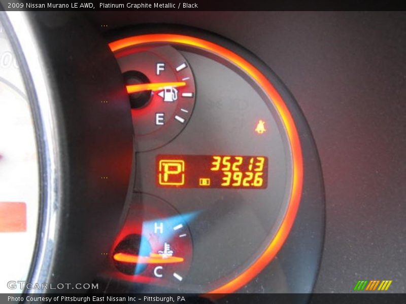 Platinum Graphite Metallic / Black 2009 Nissan Murano LE AWD