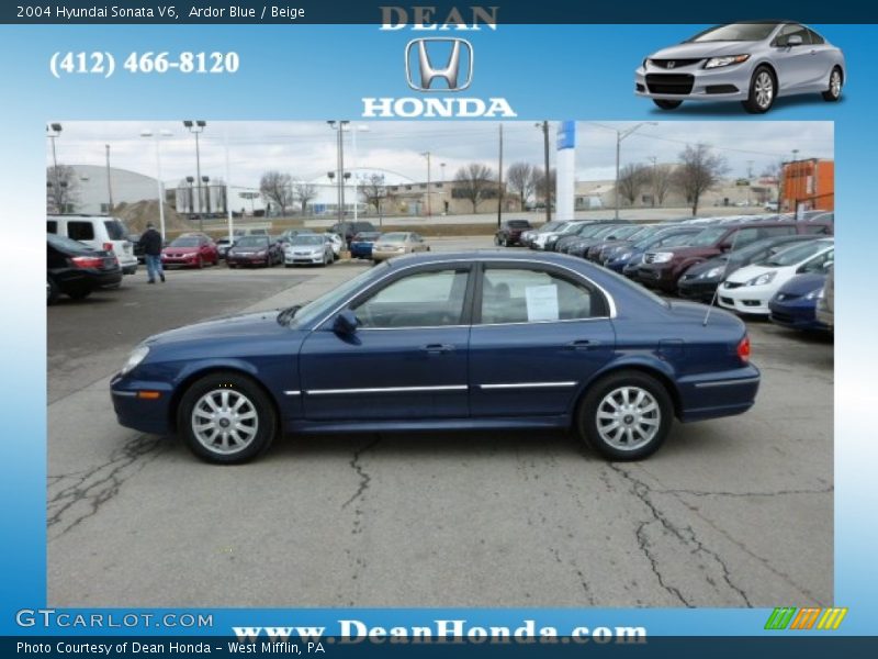 Ardor Blue / Beige 2004 Hyundai Sonata V6