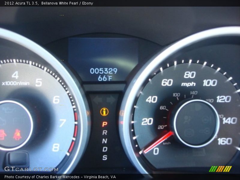 Bellanova White Pearl / Ebony 2012 Acura TL 3.5