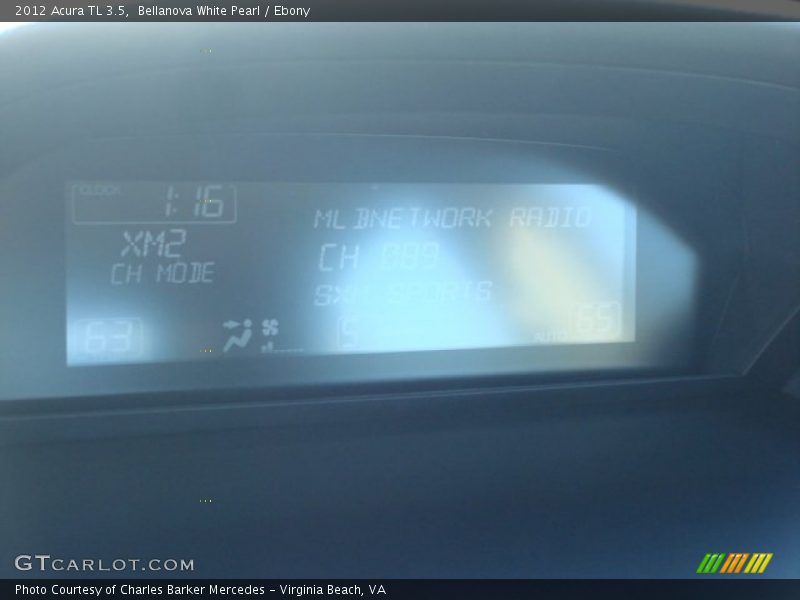 Bellanova White Pearl / Ebony 2012 Acura TL 3.5