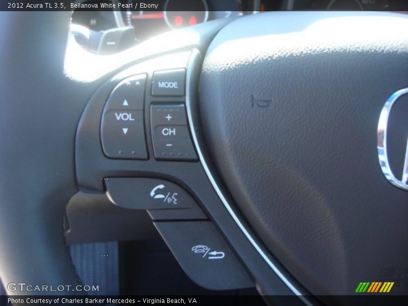 Bellanova White Pearl / Ebony 2012 Acura TL 3.5