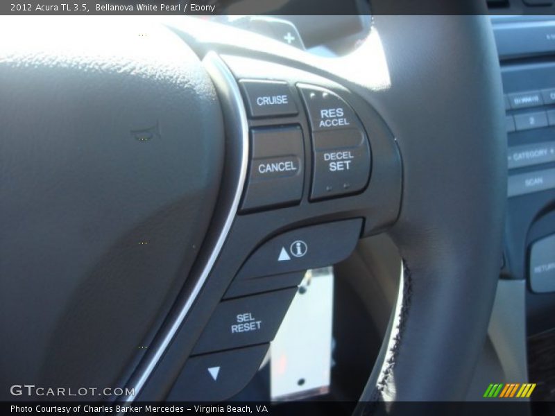 Bellanova White Pearl / Ebony 2012 Acura TL 3.5