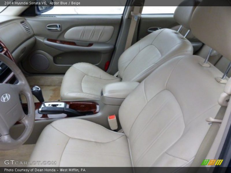 Front Seat of 2004 Sonata V6