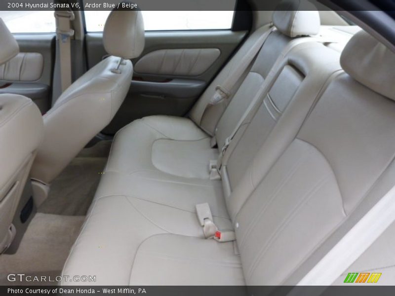 Rear Seat of 2004 Sonata V6