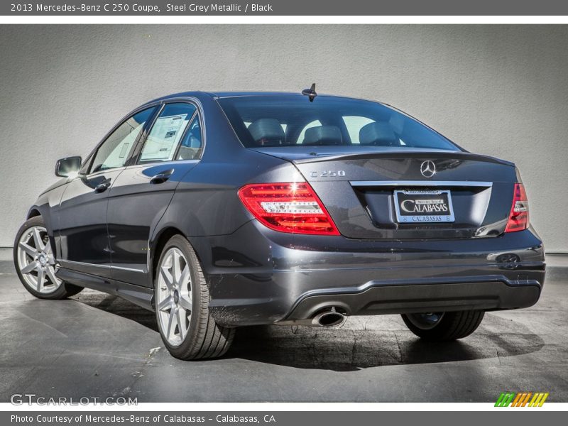 Steel Grey Metallic / Black 2013 Mercedes-Benz C 250 Coupe