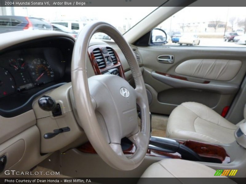 Ardor Blue / Beige 2004 Hyundai Sonata V6