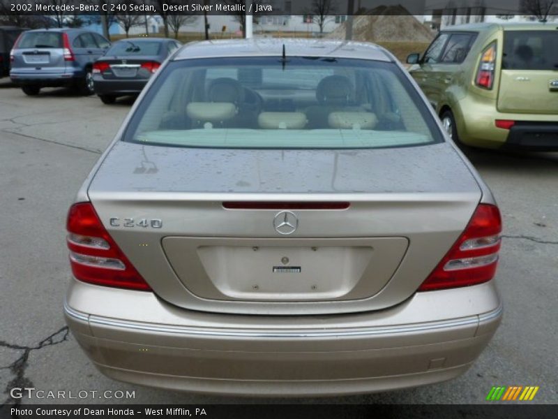 Desert Silver Metallic / Java 2002 Mercedes-Benz C 240 Sedan