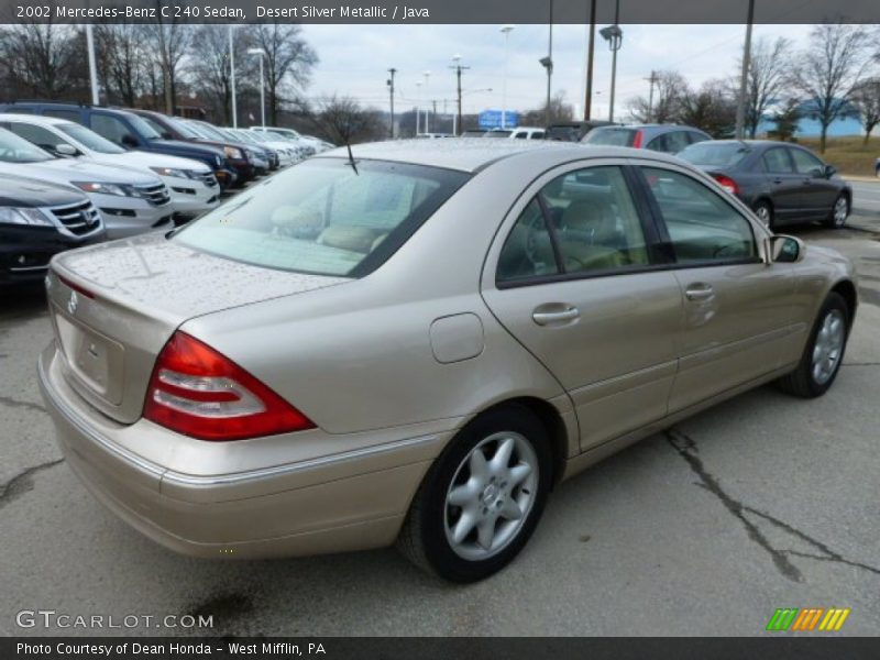 Desert Silver Metallic / Java 2002 Mercedes-Benz C 240 Sedan