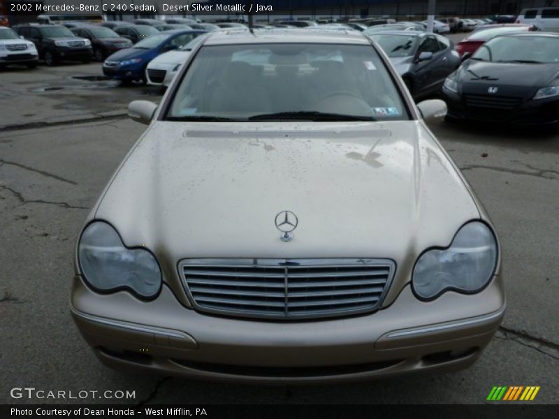 Desert Silver Metallic / Java 2002 Mercedes-Benz C 240 Sedan