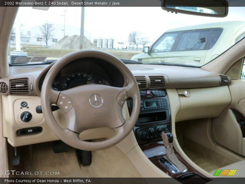 Desert Silver Metallic / Java 2002 Mercedes-Benz C 240 Sedan
