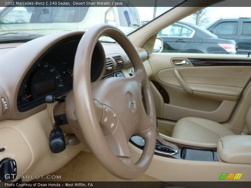 Desert Silver Metallic / Java 2002 Mercedes-Benz C 240 Sedan