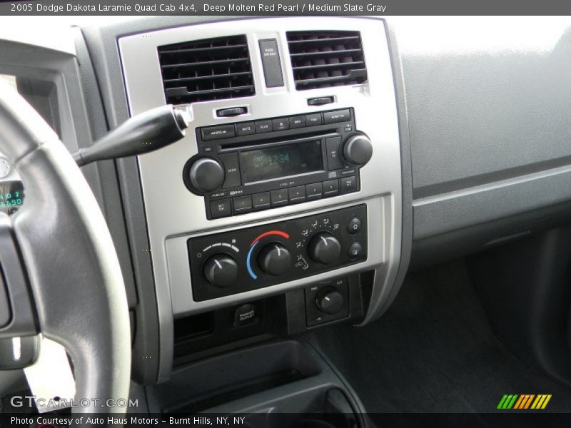 Deep Molten Red Pearl / Medium Slate Gray 2005 Dodge Dakota Laramie Quad Cab 4x4